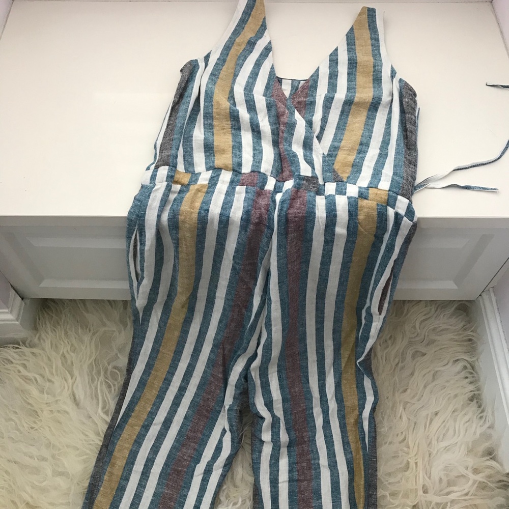 DREW Striped Jumpsuit - Picture 2 of 9